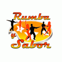 Rumba y sabor logo vector logo