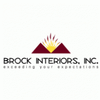 BROCK INTERIORS logo vector logo