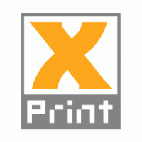 X Print logo vector logo