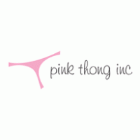 pink thong inc logo vector logo