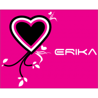 Heart Erika logo vector logo
