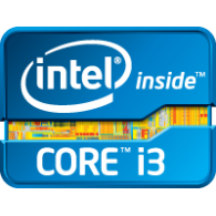 Intel core i3 logo vector logo