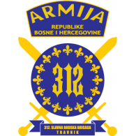 312. Slavna Brdska Brigada Armija BiH logo vector logo