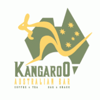 Kangaroo Australian Bar logo vector logo