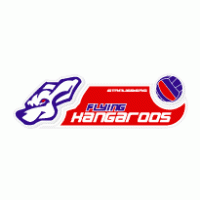 Flying Kangaroos Volleyball logo vector logo