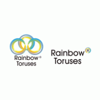 rainbow toruses logo vector logo