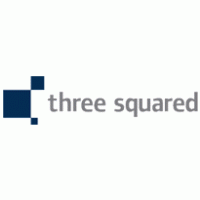three squared logo vector logo