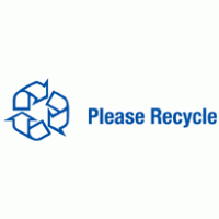 please recycle logo vector logo