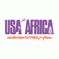 usa for africa logo vector logo