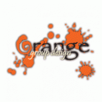 Orange Group Design logo vector logo