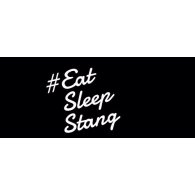 Eat Sleep Stang logo vector logo