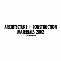Architecture + Construction Materials 2002 logo vector logo