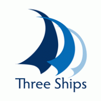 Three Ships e-learning solutions logo vector logo