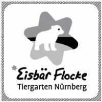 Eisbaer Flocke B&W logo vector logo