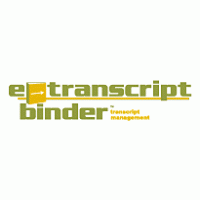 e-transcript binder logo vector logo