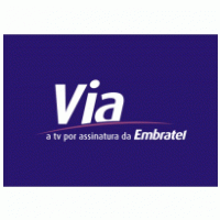 VIA EMBRATEL TV POR ASSINATURA logo vector logo