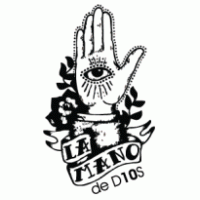 la mano de d10s logo vector logo