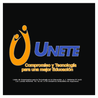 Unete logo vector logo