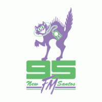 95 FM New Santos logo vector logo