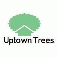 Uptown trees logo vector logo
