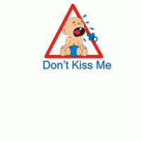 Don’t kiss me logo vector logo