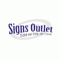 Signs outlet logo vector logo