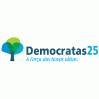 Democratas 25 Slogan logo vector logo