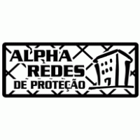 ALPHA redes de proteção logo vector logo