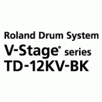 TD-12KV-BK Roland Drum System V-Stage Series logo vector logo