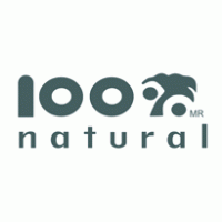 100% natural logo vector logo