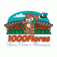 1000 flores logo vector logo