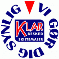 Klar Besked logo vector logo