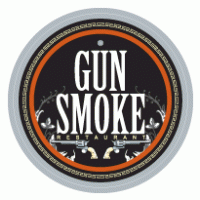 Gun Smoke Restaurant logo vector logo