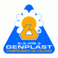 Genplast logo vector logo