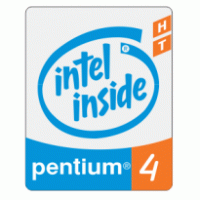 Intel Pentium 4 HT logo vector logo