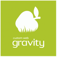 Gravity – custom web logo vector logo