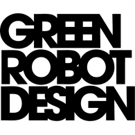 Green Robot Design logo vector logo