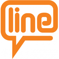 Line TV logo vector logo