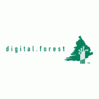 digital.forest logo vector logo