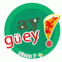pizza ay! guey logo vector logo