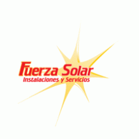 fuerza solar logo vector logo