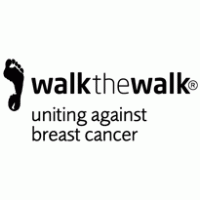 Walk the Walk – breast cancer charity logo vector logo