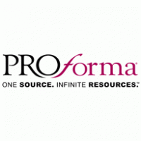 Proforma with tagline logo vector logo