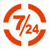 7/24 logo vector logo