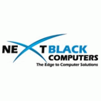 Next Black Computers logo vector logo