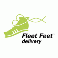 Fleet Feet Delivery logo vector logo