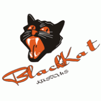 Black Kat Kustoms logo vector logo
