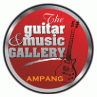 The Guitar & Music Gallery logo vector logo