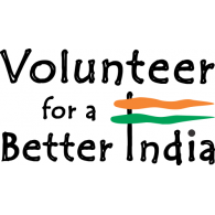 Volunteer for a Better India logo vector logo