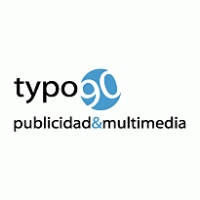 Typo 90 logo vector logo